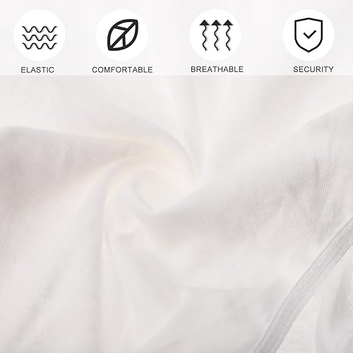 Miniatura 9 de Healifty 10 piezas de ropa interior desechables para hombre, prácticas, ligeras, de algodón, para viajes, fitness, negocios, sauna, masaje, Blanco