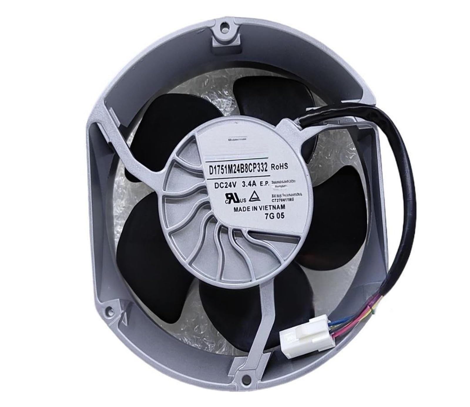 Lzikkgki One Color D1751m24b8cp332 Dc 24V 3.4A 172X172x51mm 4-Wire Cooling Fan