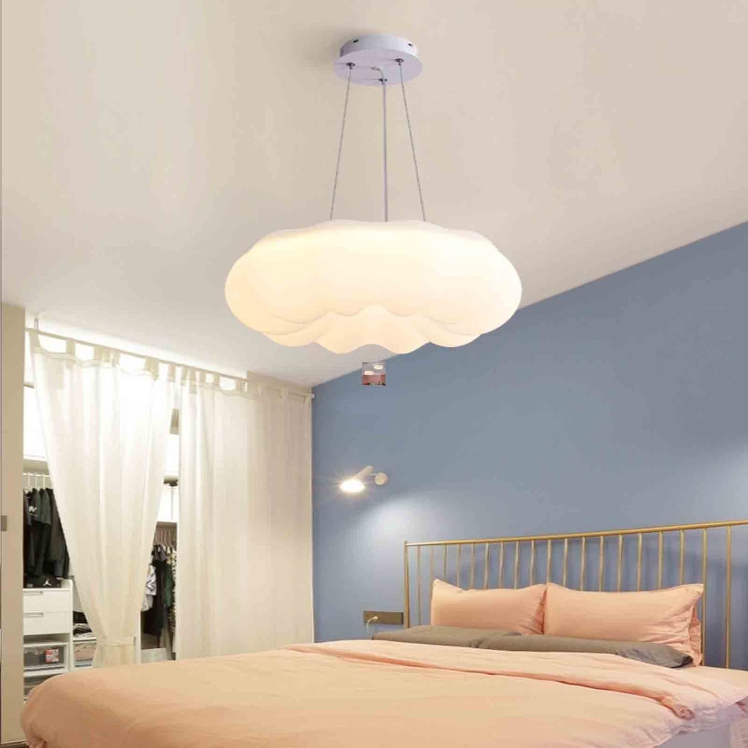 FZQSXAZU Ceiling Pendant Light Fitting, Modern Shade Semi-Flush Mount Chandelier Lighting Fixture Lamp,for Living Room