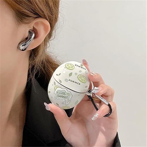 Miniatura 4 de DAYJOY Funda protectora de silicona suave con diseño bonito y encantador de frutas, compatible con auriculares Huawei Freebuds 5, funda protectora