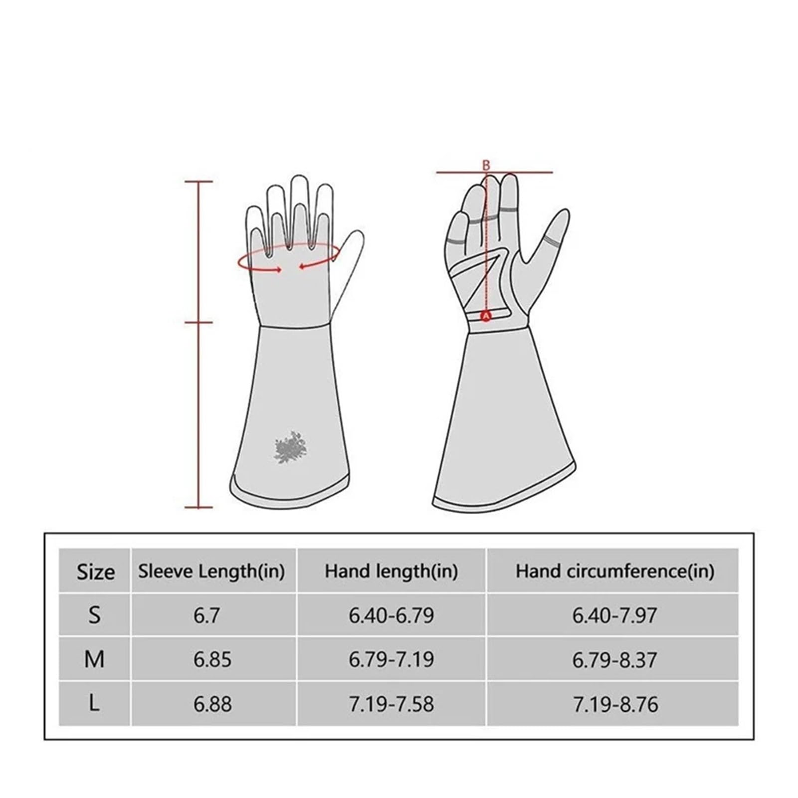 1 paire de gants longs jardinage pour Homme et Femme