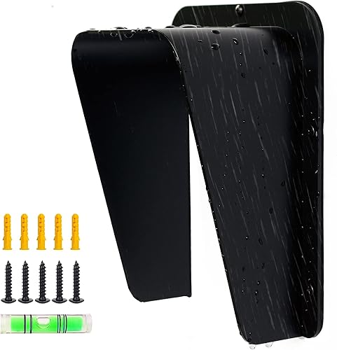 Cubierta de lluvia grande de ABS impermeable para timbre, cubierta de lluvia con teclado, cubierta protectora de timbre para timbre inalámbrico,