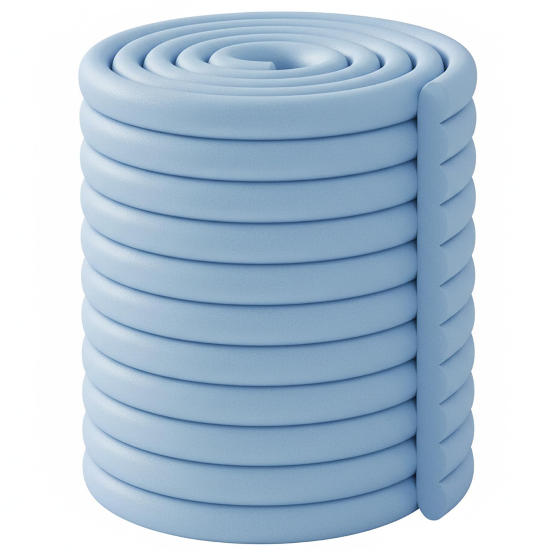 Babysichere Ecken und Kanten, Schaumstoff-Kantenschutz, 40, 6 x 200, 9 cm, verdicktes PVC, Anti-Kollisions-Kissenstreifen für Tisch, Schrank, Wand, Kamin, Kindersicherheitsschutz, Blau