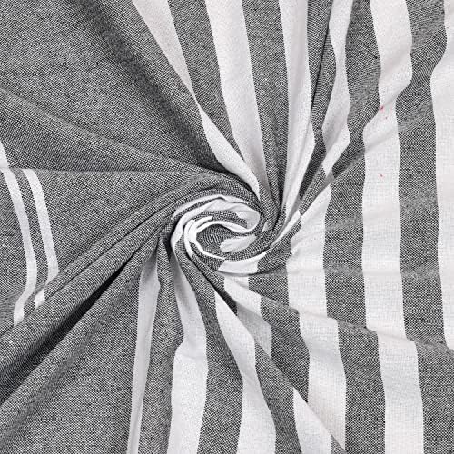 Image of 210 TC Handmade Double Bedsheet | Without Pillow Cover | Handloom Cotton Bedsheets for Double Bed | Bed Sheet Size (90X100 Inches, 7.5 x 8.3 Feet | Hit Grey)