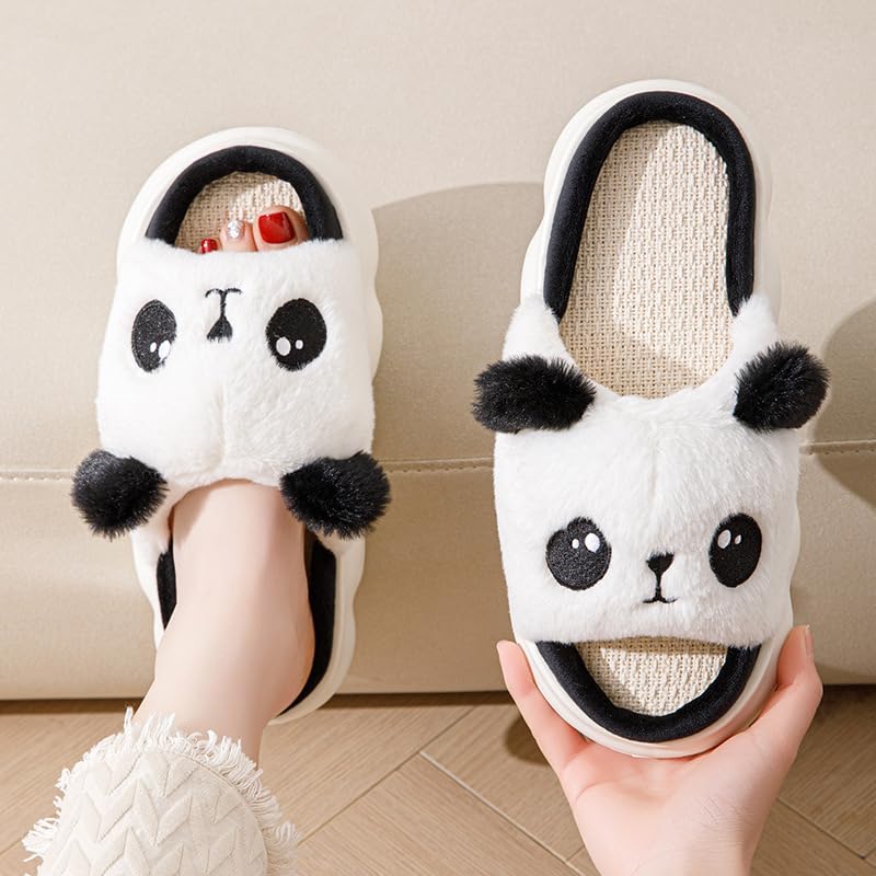 Cartoon Slippers Cute Animal Shape Slippers Thick Sole Soft Indoor Outdoor Slippers for Women 7