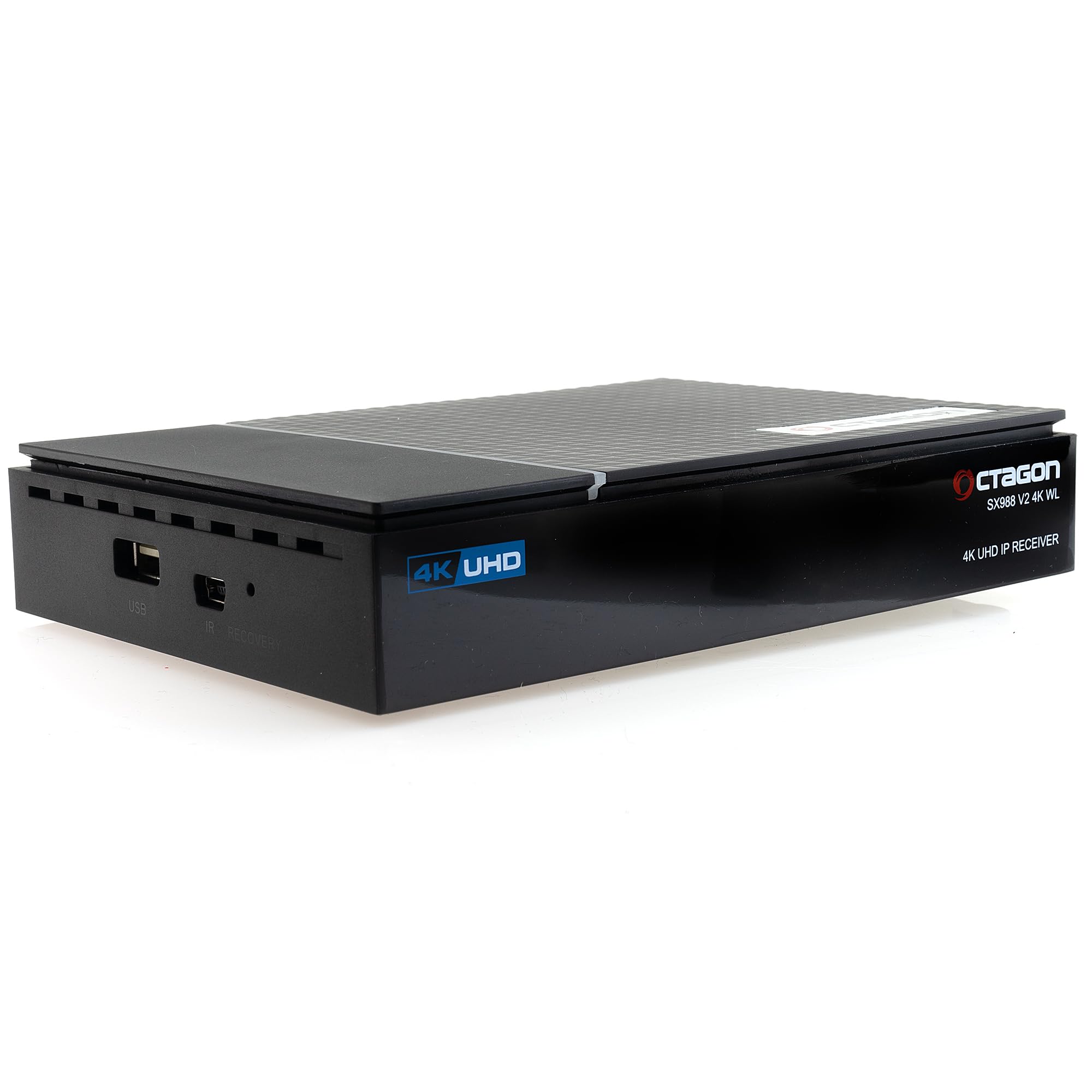 Octagon SX988 V2 4K UHD Linux Smart TV Receiver für Fernseher mit WLAN WiFi, TV Box, LAN, Mediathek, YouTube, Internet Radio, HDMI CEC, E2 Multiroom Client System