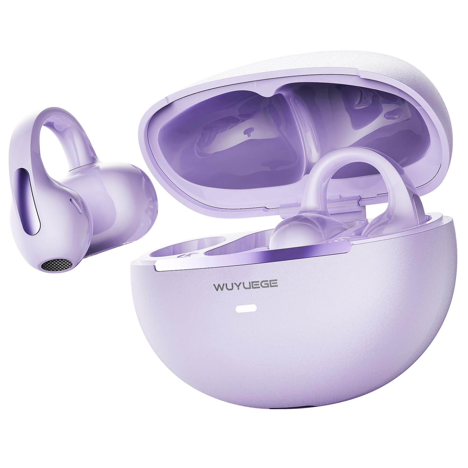 WUYUEGE Clip On Earbuds, Open Ear Bluetooth 6.0 Wireless Headphones with Touch Control, L…
