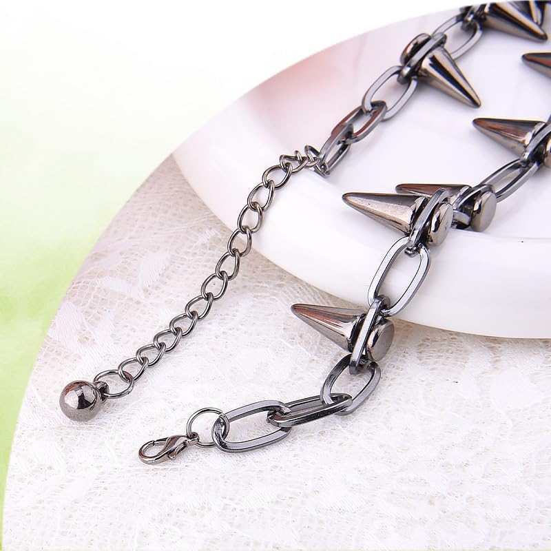 Punk Rock Necklace Y2k Grunge Necklaces for Women Men Gothic Chockers for Cosplay Halloween Costume Accessories Party Outfits - Image 7