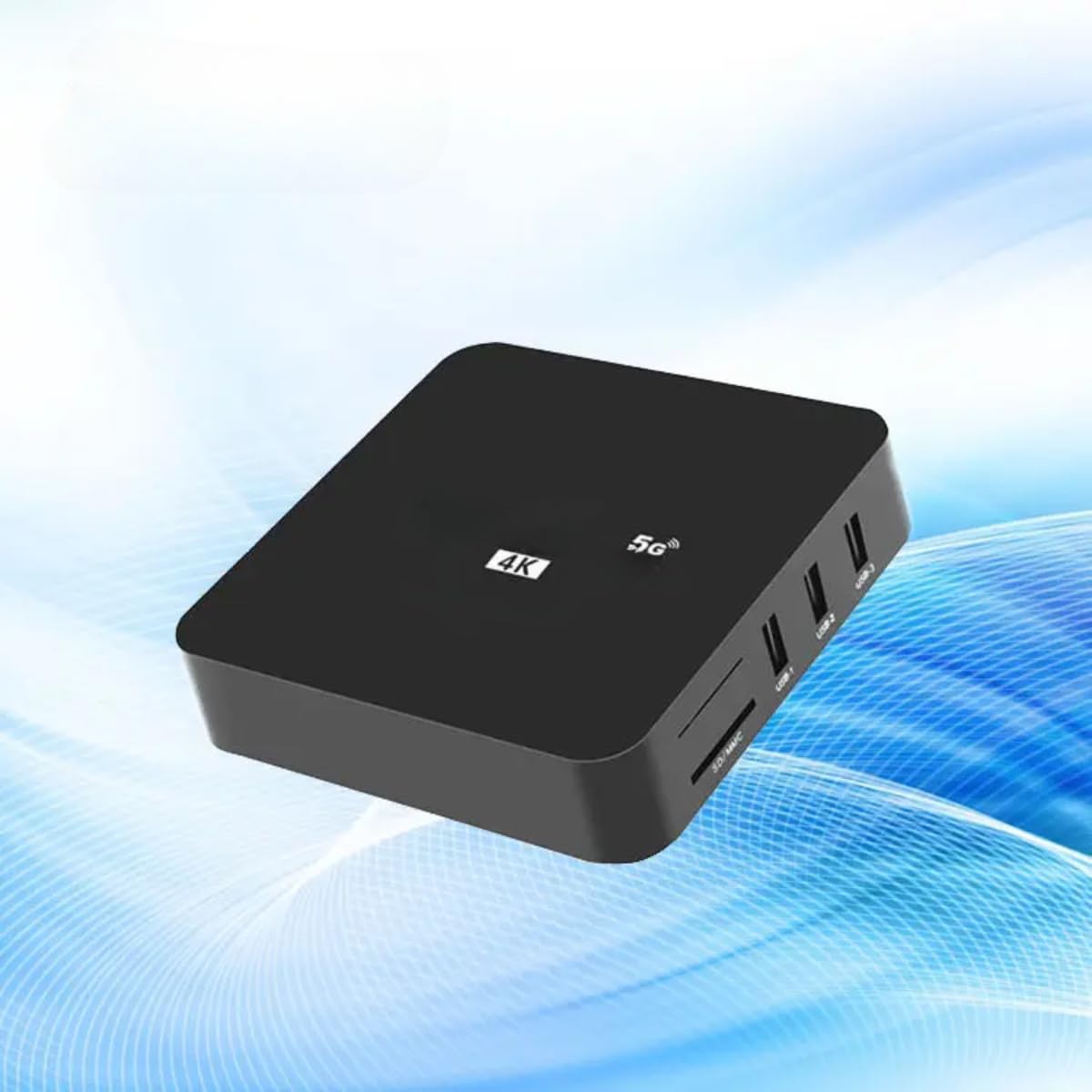 HD 4K Smart TV Box Media Player with Voice Remote WiFi 5G Mini 2021 Compatible with Projectors, TVs, Mobile High-Speed Streaming & Free Channels