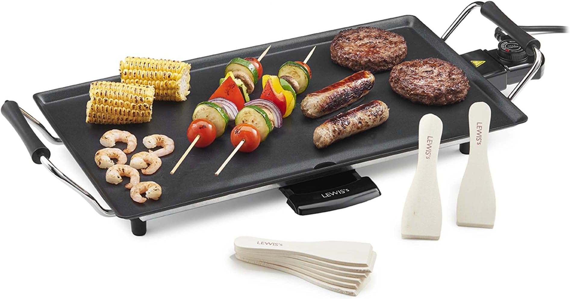 Duronic Teppanyaki Grill GP20 Electric BBQ Grill, Electric Grill Plate
