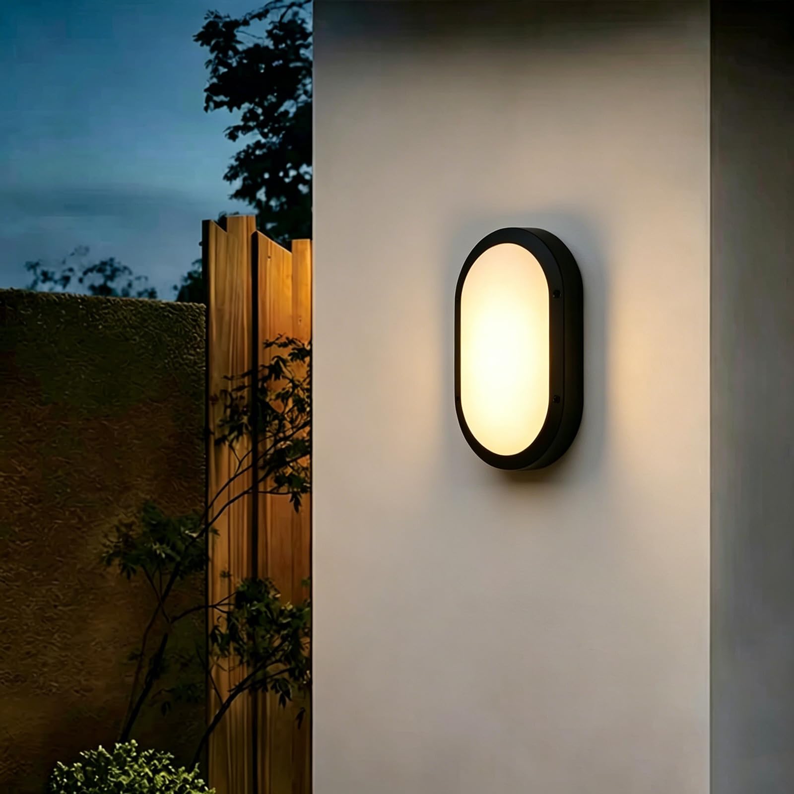 SDUYTDG Outdoor Wall Lights Fixture, Modern Led Wall Sconce Indoor, Black Exterior Lighting Fixtures for House,Patio,Garage, Yard, 3000K Matte Black Porch Lamp