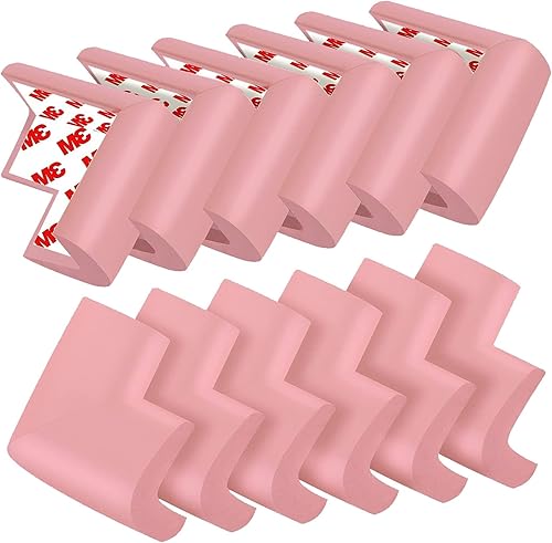 Paquete de 12 protectores de esquina para bebés, protectores de seguridad, bordes suaves a prueba de bebés, cojín de esquina afilado, parachoques de