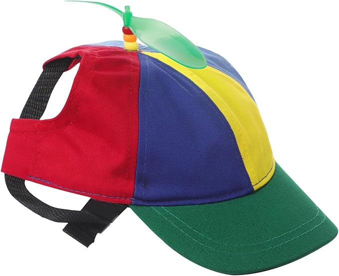 Gorra de Béisbol con Hélice para Perro Mediano/Grande, Ajustable, Visera Verde miniatura 3