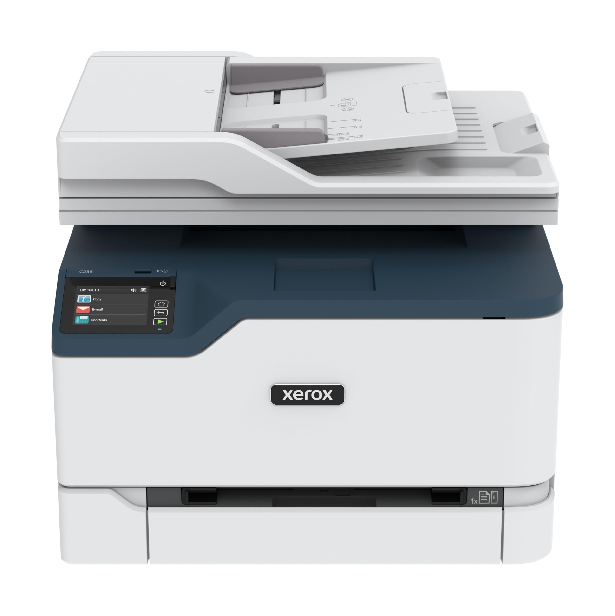 Xerox C235DNI Color All-In-One, Laser, Wireless, ADF, Letter, Print, Scan, Copy, Fax, Energy Star Certified, Up to 24PPM