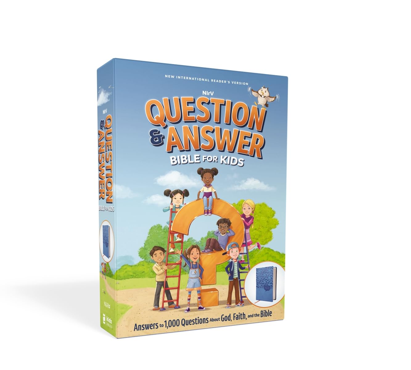 NIrV, Question and Answer Bible for Kids, Leathersoft, Blue, Comfort Print: Answers to 1,000 Questions Kids Ask About God, Faith, and the Bible      Imitation Leather – October 6, 2026