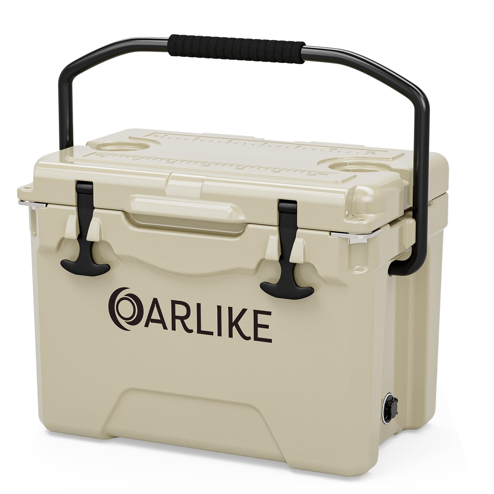 25/35 Quart Hard Camping Cooler, Portable Insulated Ice Chest Cooler Box with Heavy Duty Handle, 7-Day Ice Retention, Great for Beach, Picnic, BBQ, Fishing