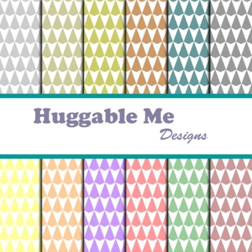 Pastel Patterned Scrapbook Paper - Printable Files on CD