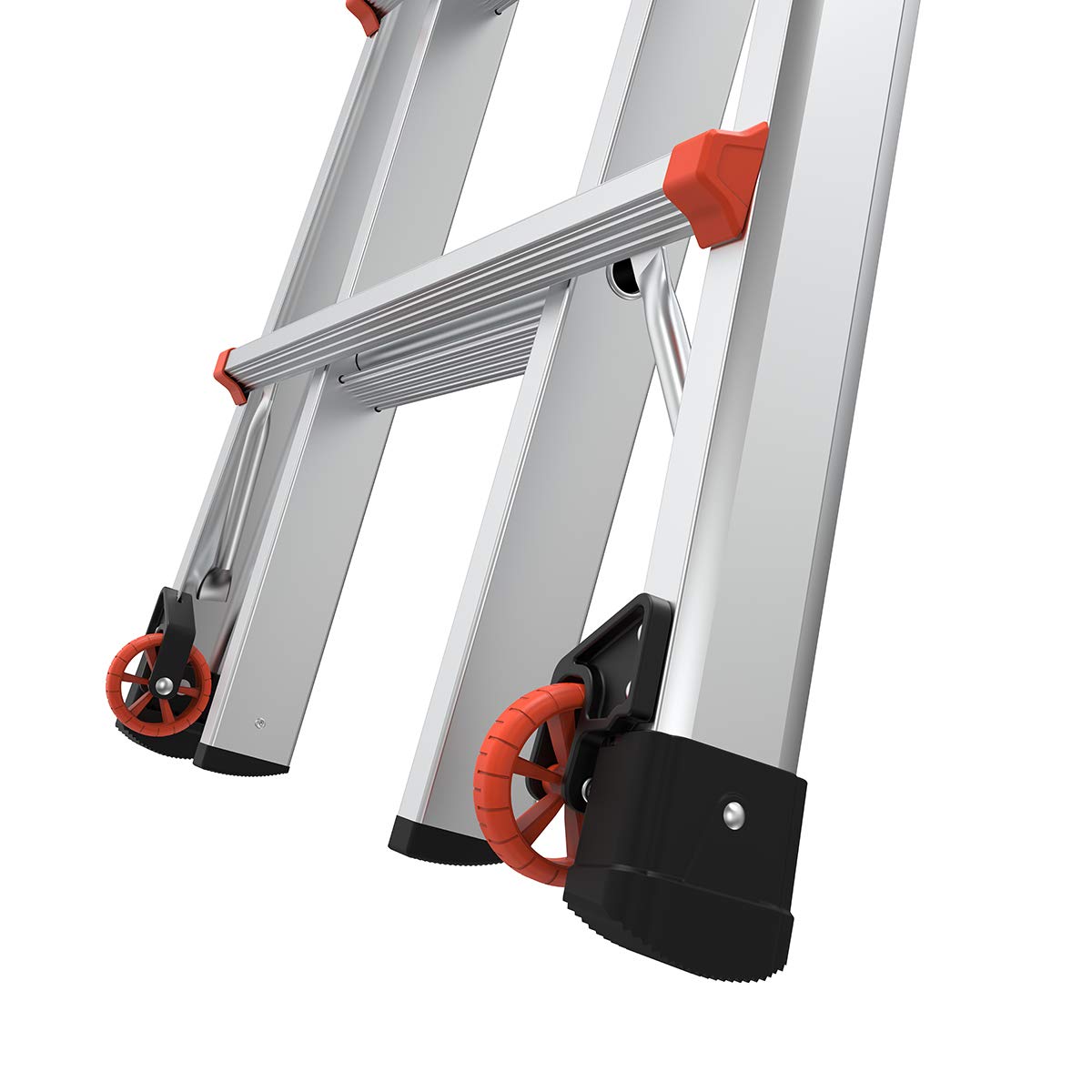 Little Giant Leitern, Velocity mit Rädern, M26, 7,9 m, Multi-Positionsleiter, Aluminium, Typ 1A, 136 kg Tragfähigkeit, (15426-001)