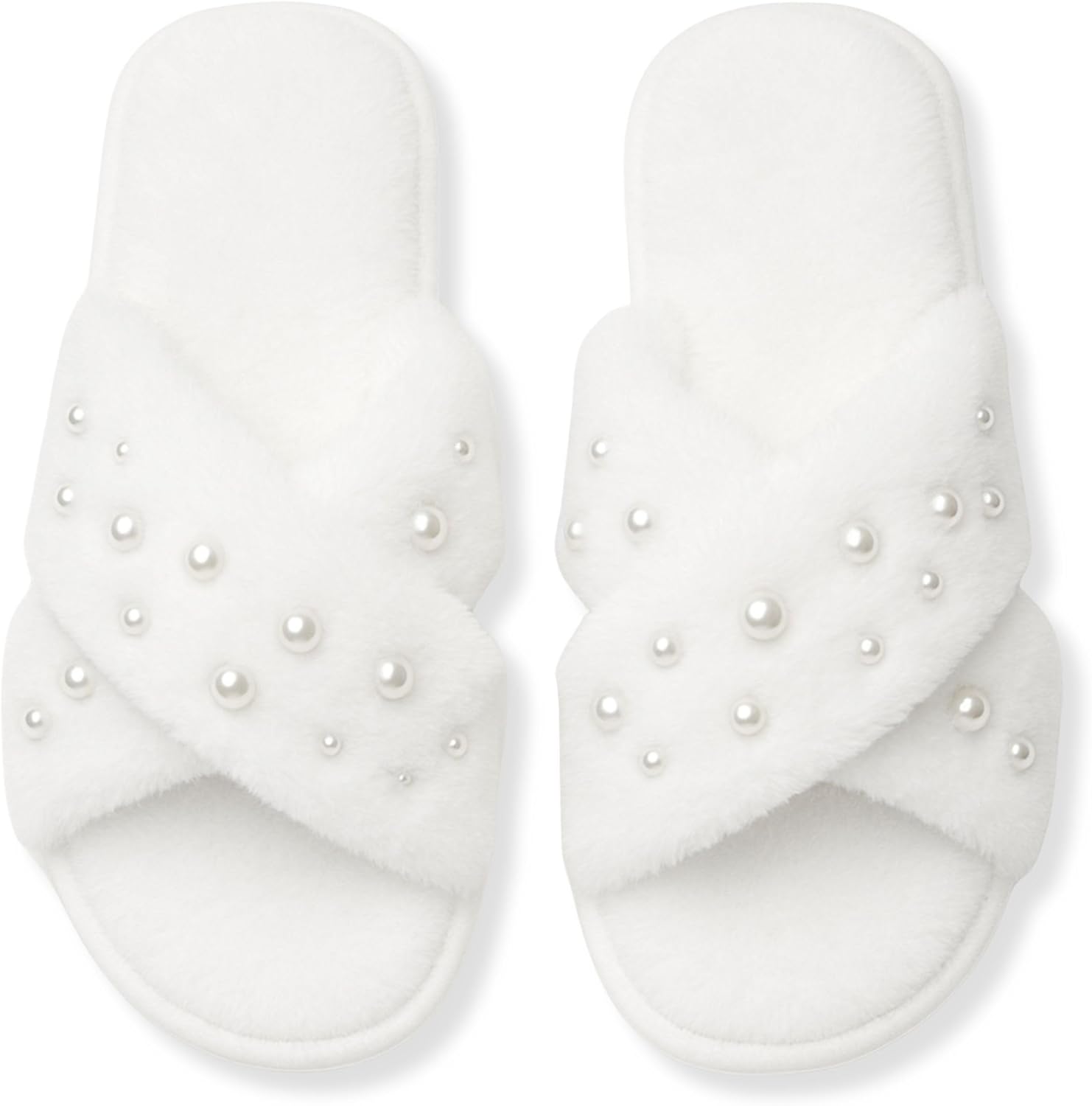 Funky Junque Bridal Slippers - Rhinestone Comfort
