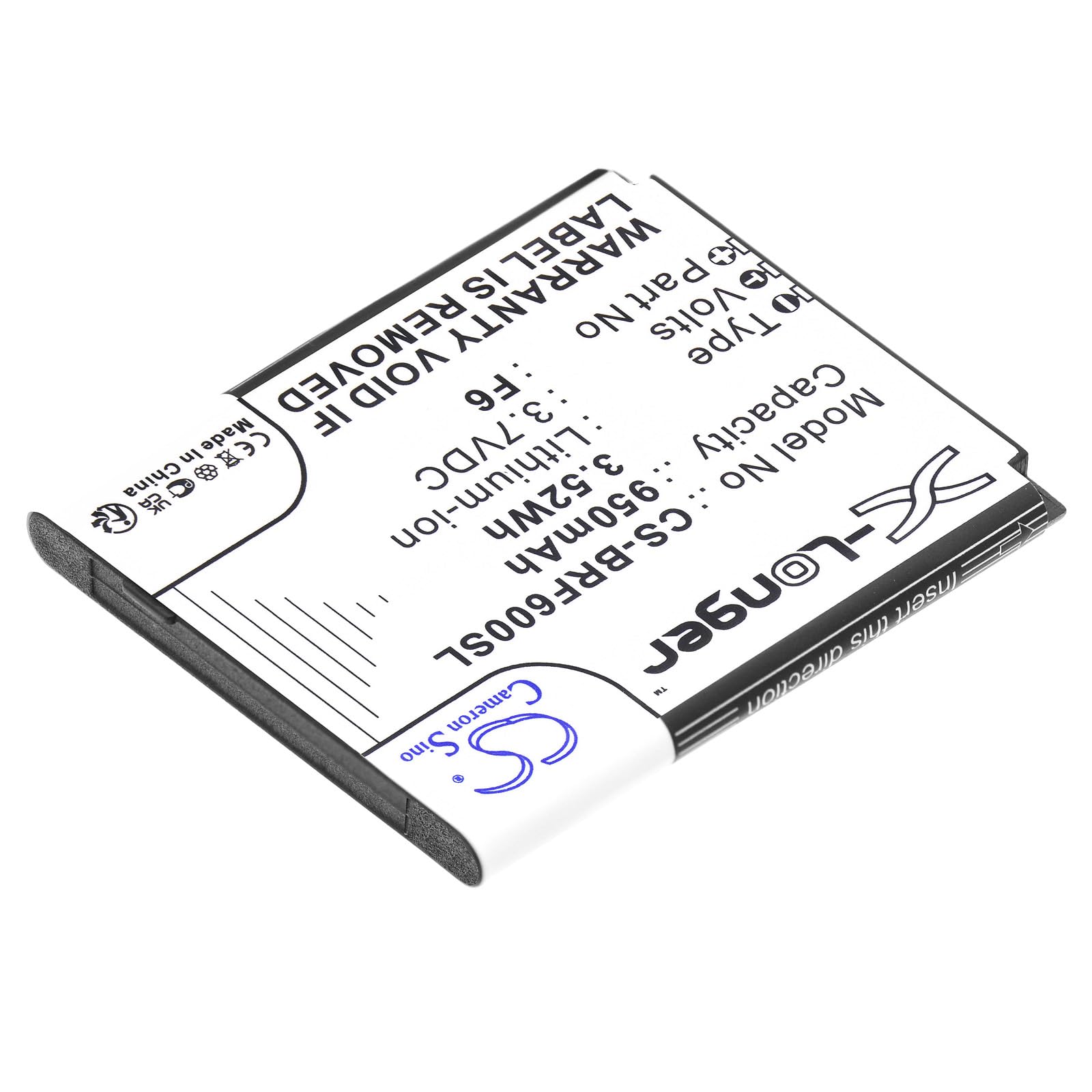 TECHTEK Batteria 900mAh Li-ion Per Doro 1350, 1361, 6520, 6530, Primo 805 E Brondi Amico, Prezioso, Schlicht E PEAQ PMP300