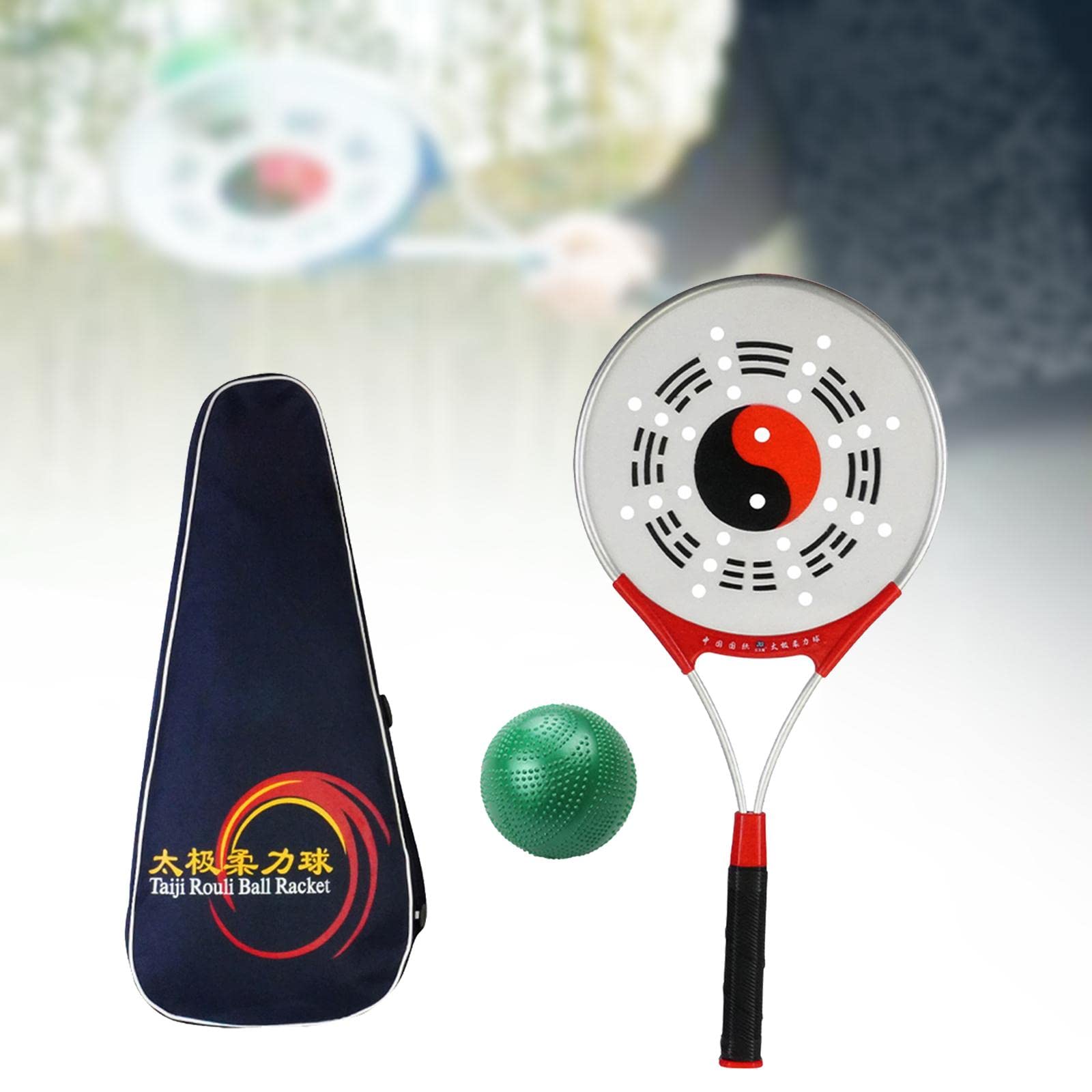 LOVIVER Tai Racket Ball Set Softball Fitness Taiji Rouli Ball LOVIVER Tai Racket Ball Set Softball Fitness Taiji Rouli Ball