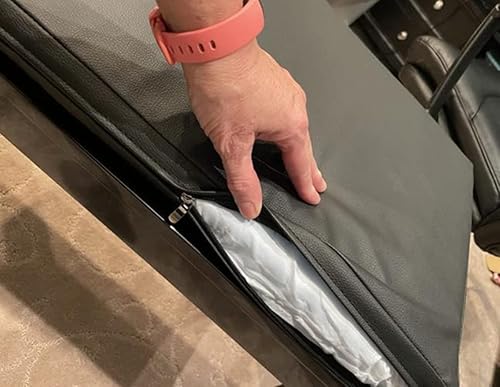 Miniatura 3 de Cojín de cuero sintético personalizado para banco, sofá, columpio, silla, muebles, interior, ventana de bahía, sofá, espuma suave, funda