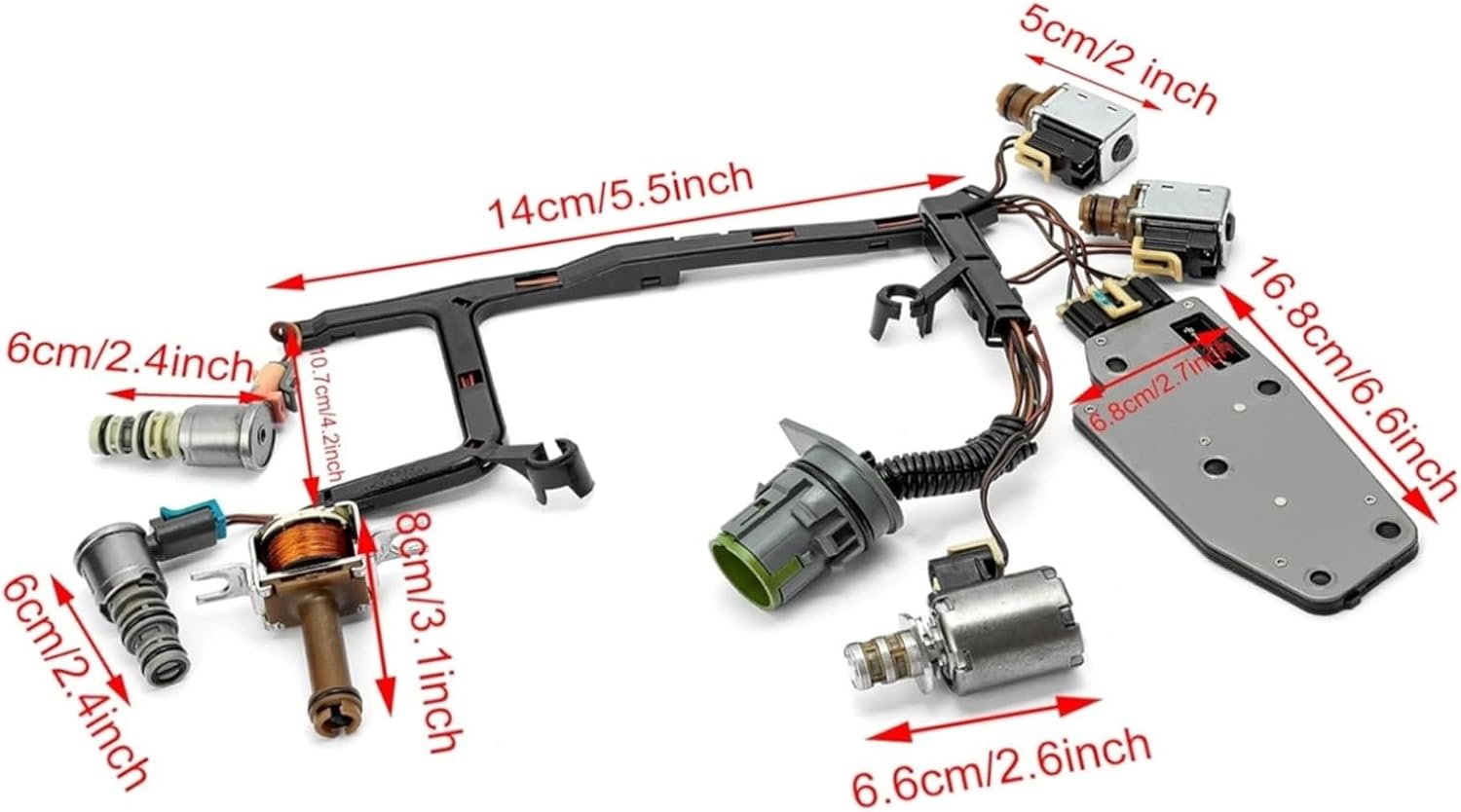 Master Kit for 4L60E 4L65E Transmission EPC Shift TCC 3-2 PWM Compatible with 1993-2006 GM Vehicles