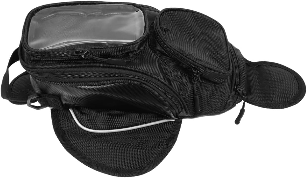 Large Capacity Motorcycle Tank Bag Wear-resistant Oxford Cloth Motorbike Tool Pouch Easy Install Secure Fit for Riding Storage