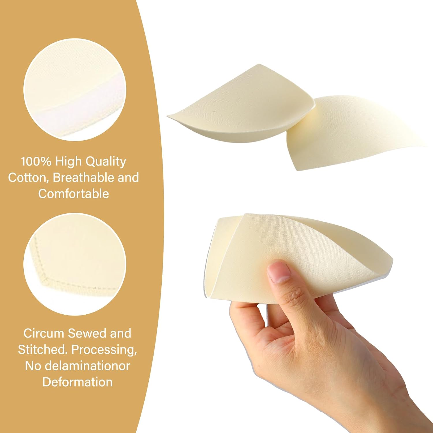 9 Pairs Bra Pads Inserts, Sports Bra Pads Inserts Removable, Breathable Gathering for Dresses Swimsuits Bikinis, Comes with 20 Disposable Nipple Stickers