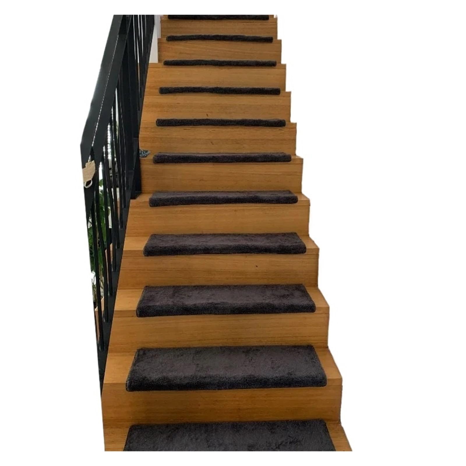 Tapis d'escalier autocollant antidérapant de couleur unie pour intérieur sûr pour décoration d'intérieur, facile à installer