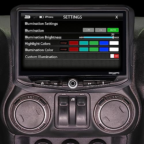 Stinger Heigh10 10" In-Dash Infotainment System With Sr-Jk11H 2011-2018 Wrangler Jk Flush-Mount Dash Kit #TOP3