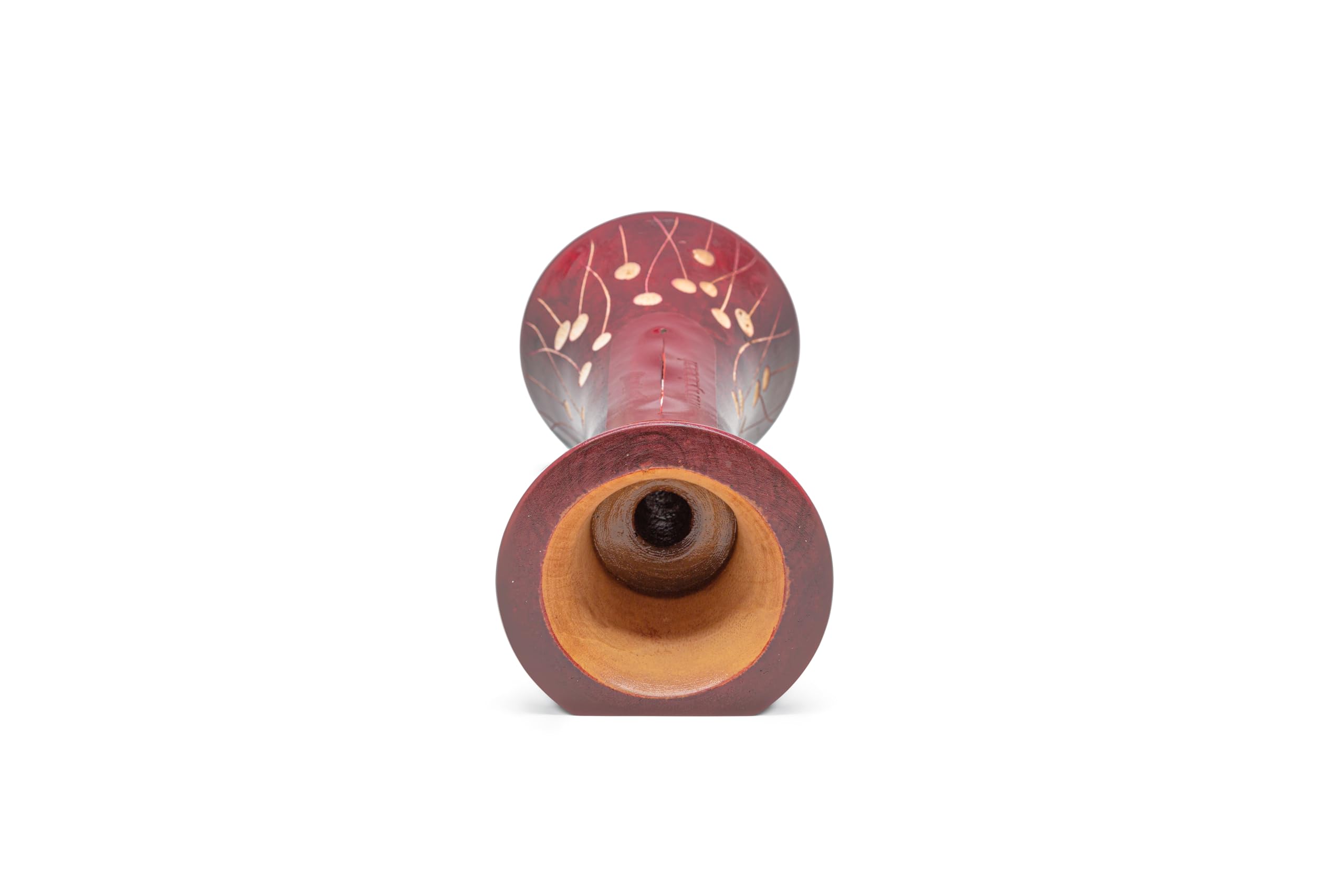 mangobeat® - Enceinte écologique et Universelle en Bois - Amplification de Tous Les Smartphones sans électricité - «Bordeaux Perle 25 cm