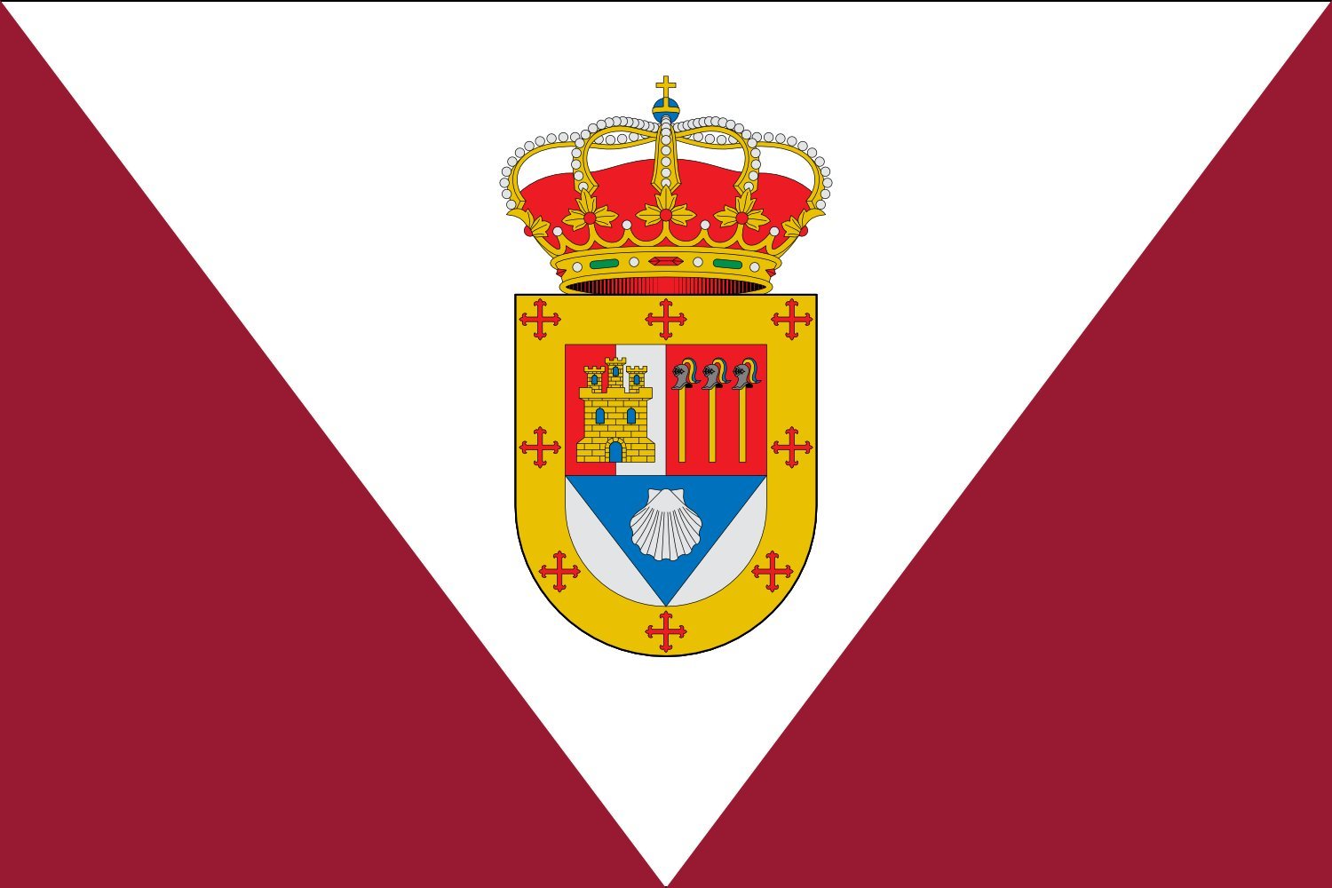 Drapeau Valdeconcha Guadalajara grand pavillon espagnol extérieur