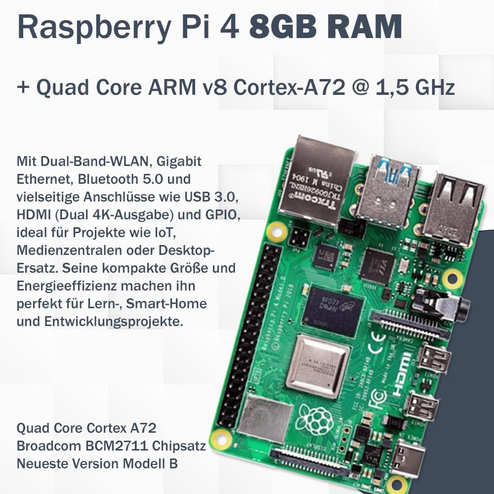 RASBERRY PI 4 8G 64GSDカード+PI 3 Raspberry Pi 4 8 GB Starter set | scheda micro SD Ultra 64 GB