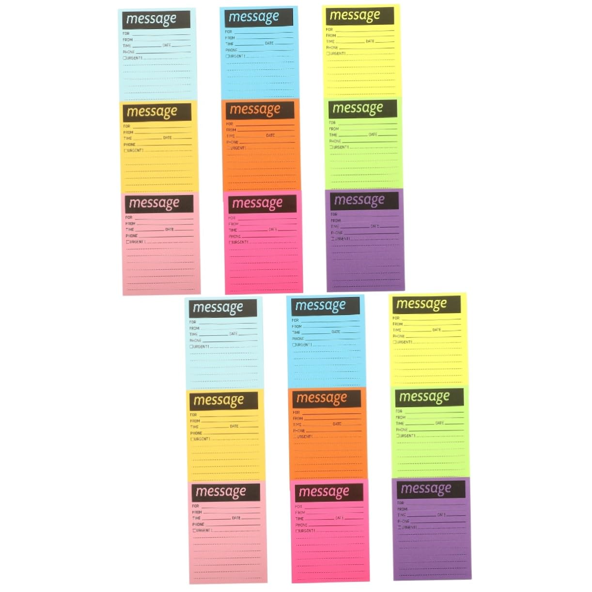 DOITOOL 2 Stück Teiliges Bunte Haftnotizen mit Ablösbarem Kleber Praktische Tragbare Notizzettel für Büro und Haushalt Selbstklebende Memo Pads für Tägliche Nutzung und Terminplanung