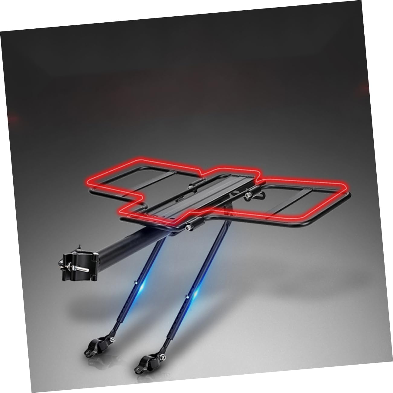 VICASKY 1pc Bike Cargo Rack Rear Rack for Load-Bearing Capacity for Folding and Disc Brake