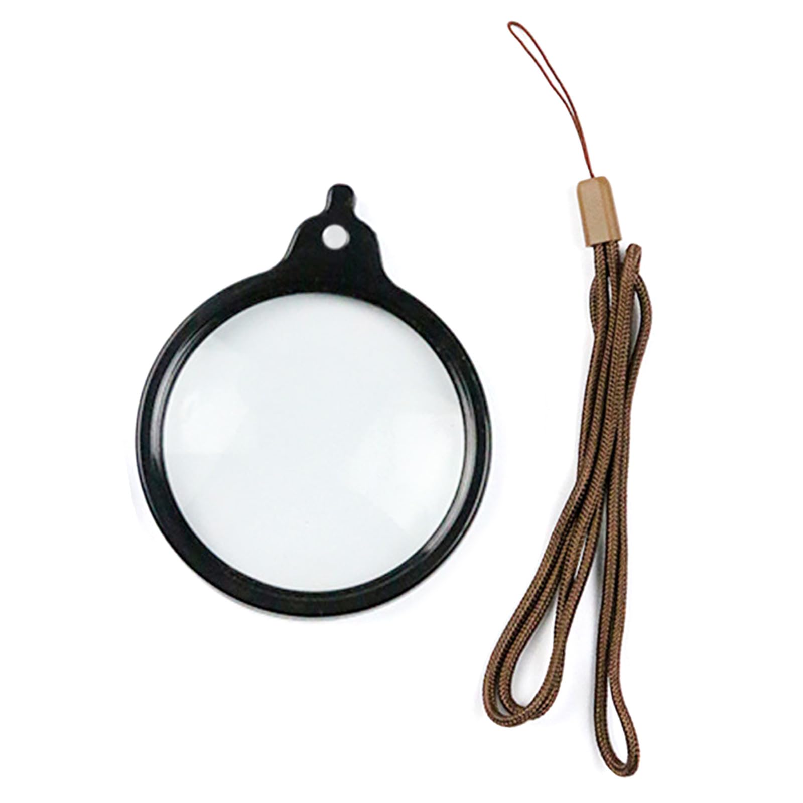 Worn Magnifier Glass 60mm ABS Construction Magnifier Lens for Elderly Book Reading Craft Projects Students Adjustable Neck-Mounted