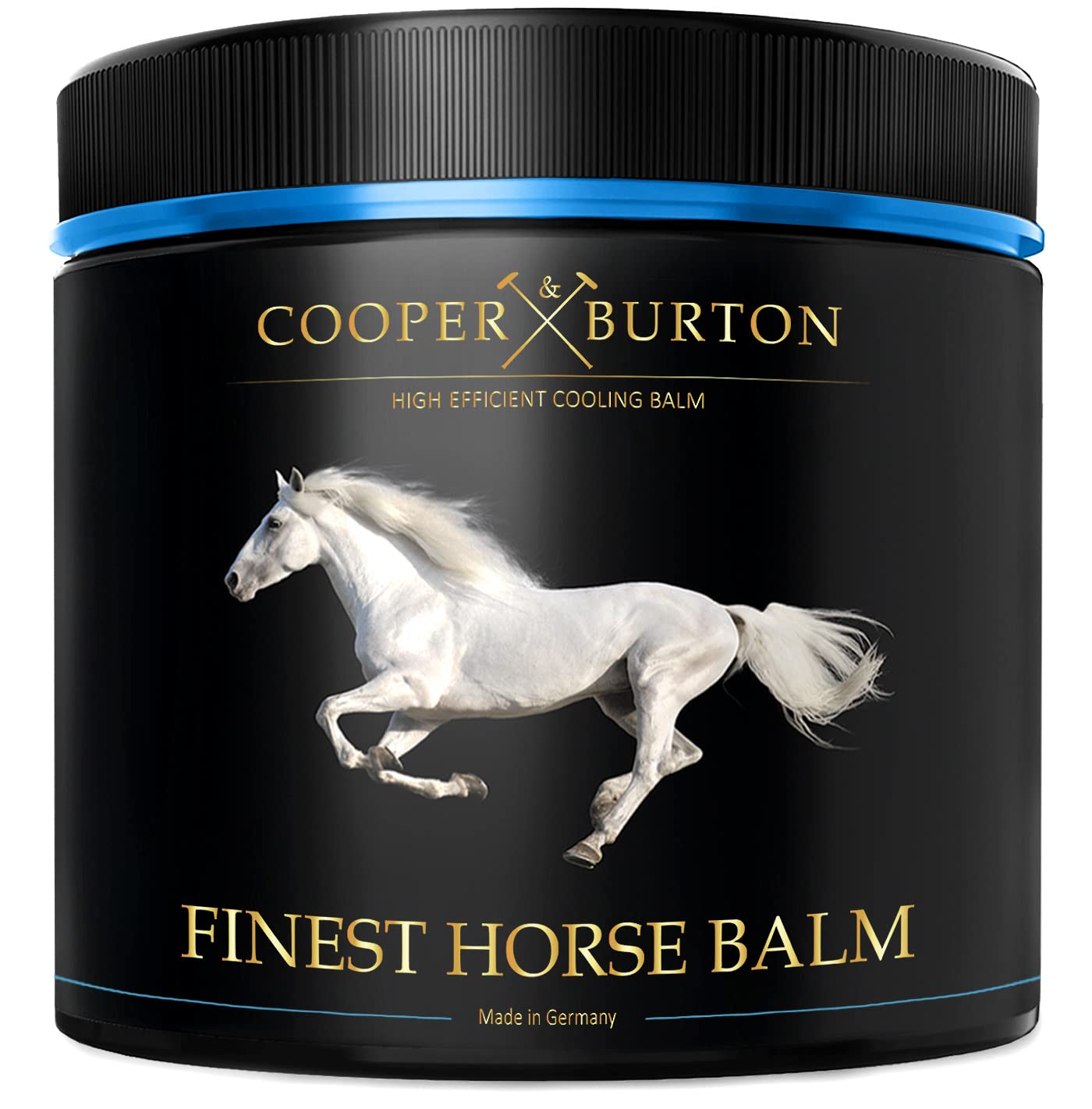 Bálsamo para caballos Pomada para caballos | Gel de masaje Pomada de hierbas con extractos de hierbas naturales y eficaces y aceites esenciales | Cooling Balm - COOPER & BURTON 500 ml