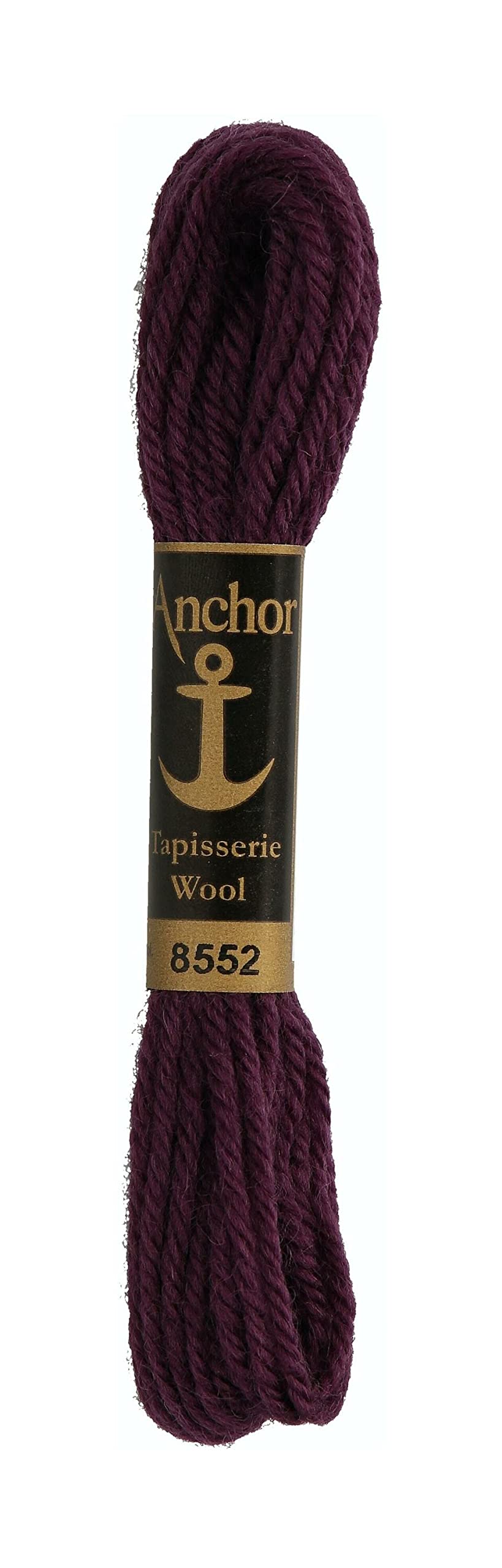 Anchor Aubergine 4238000-08552 Embroidery Thread, 100% Wool, 10 M