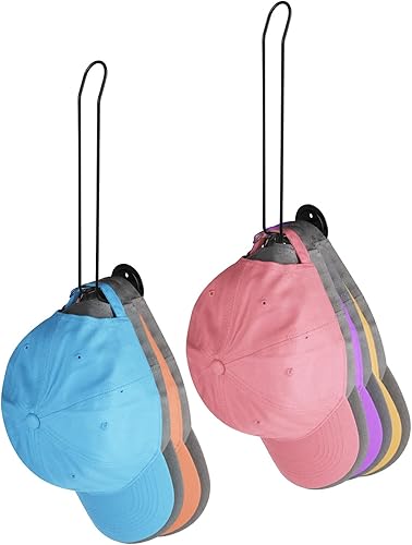 Percheros para organizador de sombreros de pared, de acero inoxidable para gorras de béisbol, juego de 2 perchas de pared para armario, soporte de disponible en Yaxa Peru