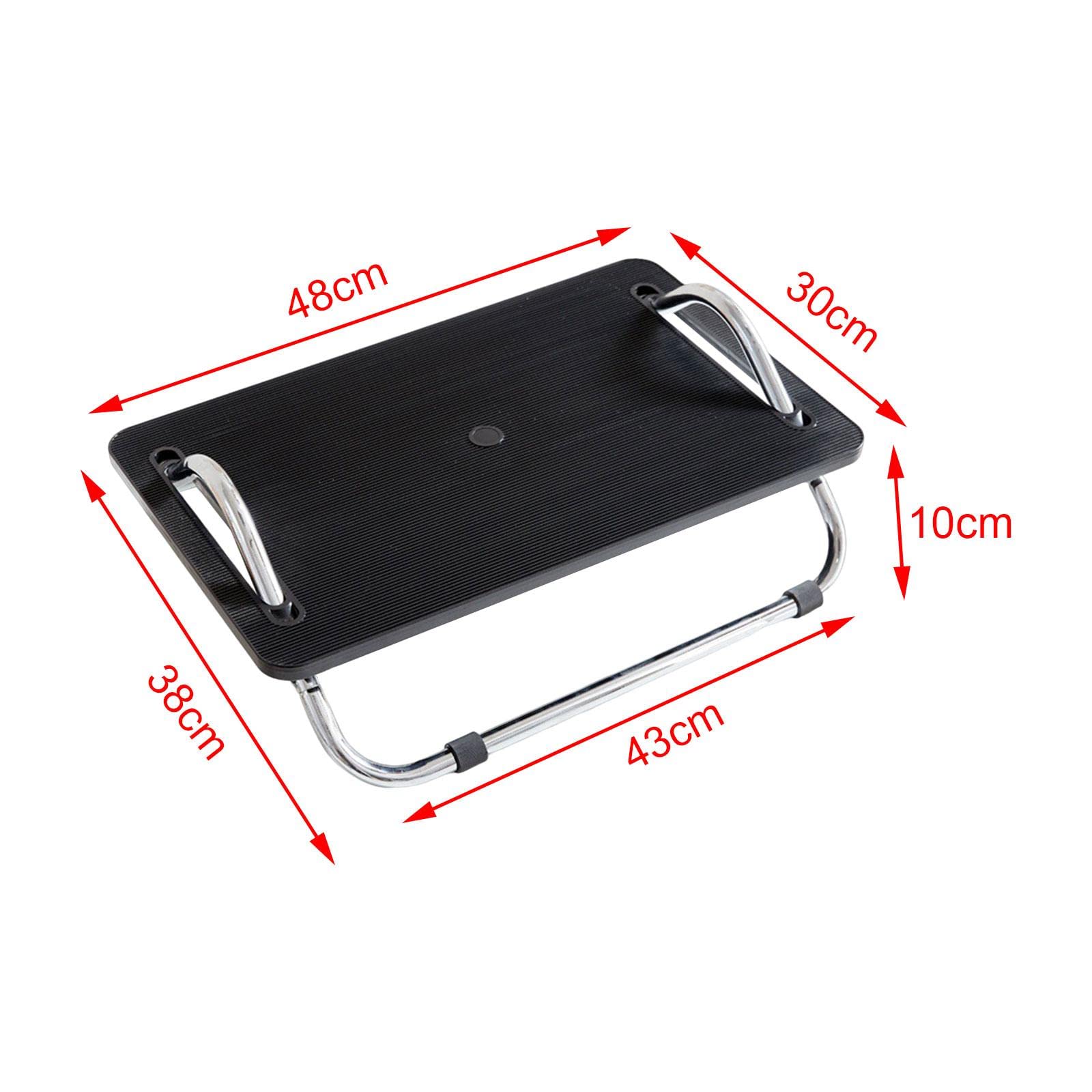 Amagogo Taburete para pies debajo del escritorio ajustable, superficie antideslizante Reposapiés ergonómico debajo del escritorio en el trabajo, soporte para, negro