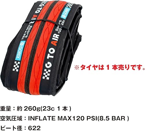 Miniatura 13 de GORIX Neumático de bicicleta de carretera 700 × 23C 25c 28C 32c 35c bicicleta de ciclismo (Gtoair)