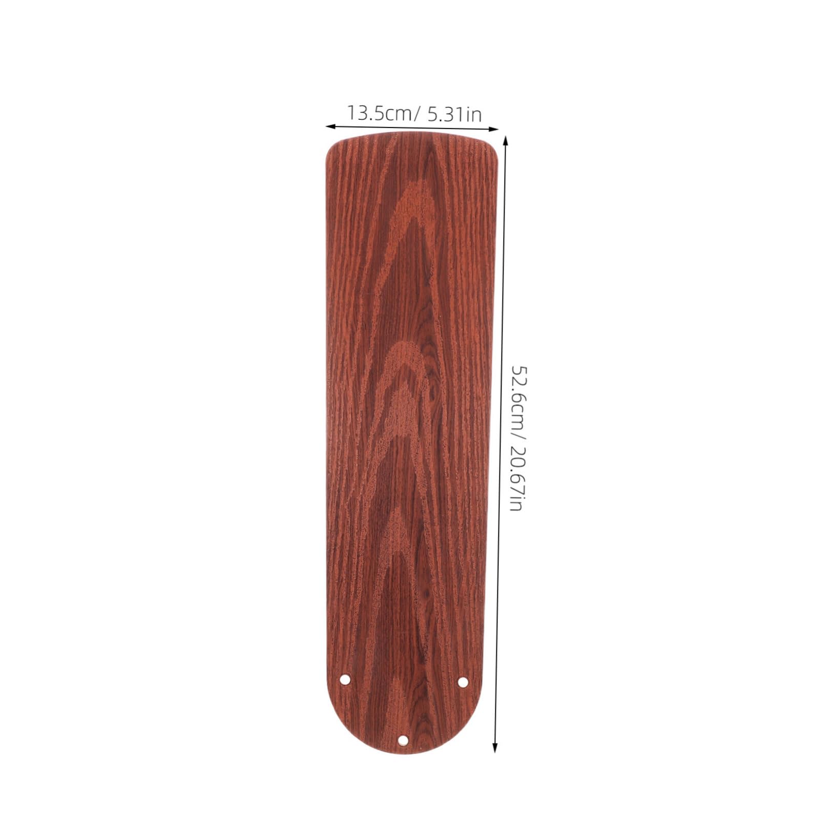 Beavorty 5 Pezzi Set di Pale per Ventilatore da Soffitto in Plastica Marrone Effetto Legno da 52,5 Cm Resistenti di Ricambio per Accessori Ventilatori Elettrici Interni