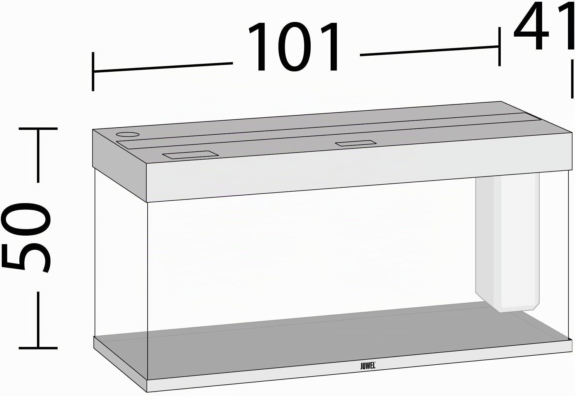 JUWEL Aquarium RIO 180 LED Bois Clair, 50x101x41