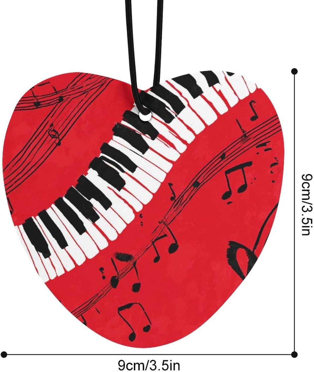 Car Air Freshener Hanging Scented Sheets 3 Pcs Fragrance Scented Card Music Note Piano Aromatherapy Tablet Cars Rearview Mirror Pendant for Car Decoration Bedroom Shoe Cabinet Travel image 2