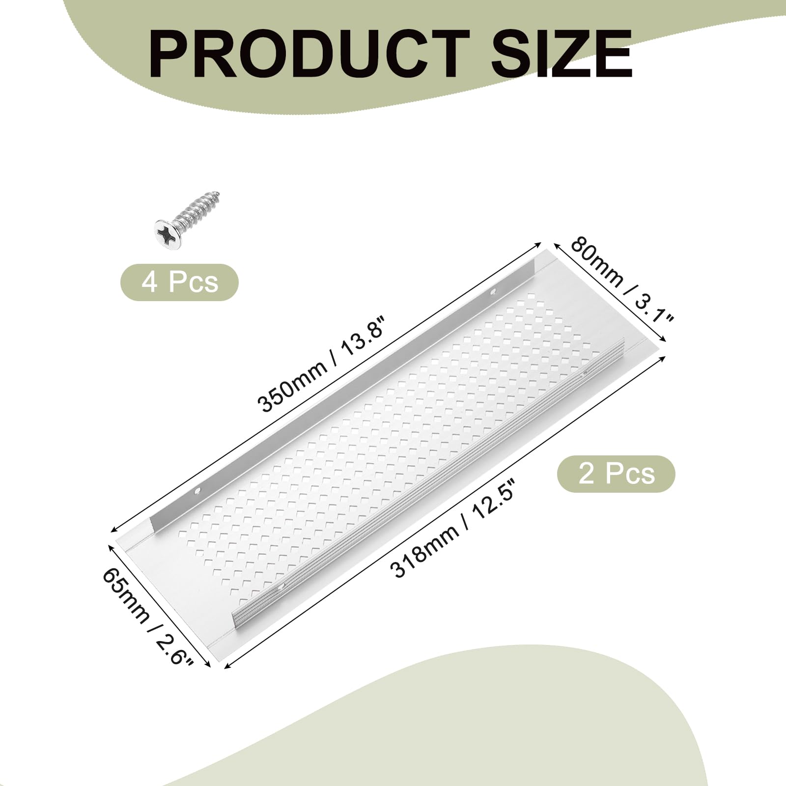 PATIKIL 14 x 3 Inch Door Air Vent Cover - Image 2