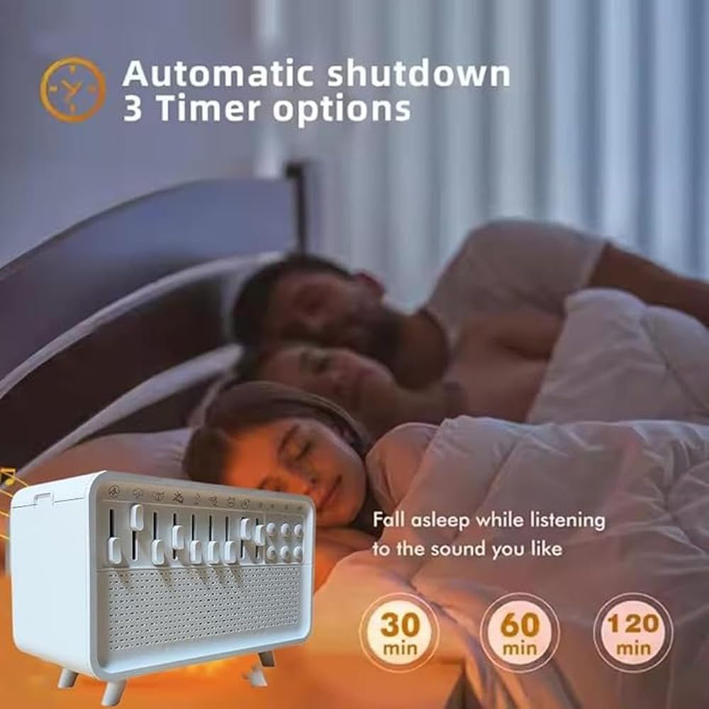 Thunderstorm Sound Machine con Bluetooth ofrece 8 sonidos naturales