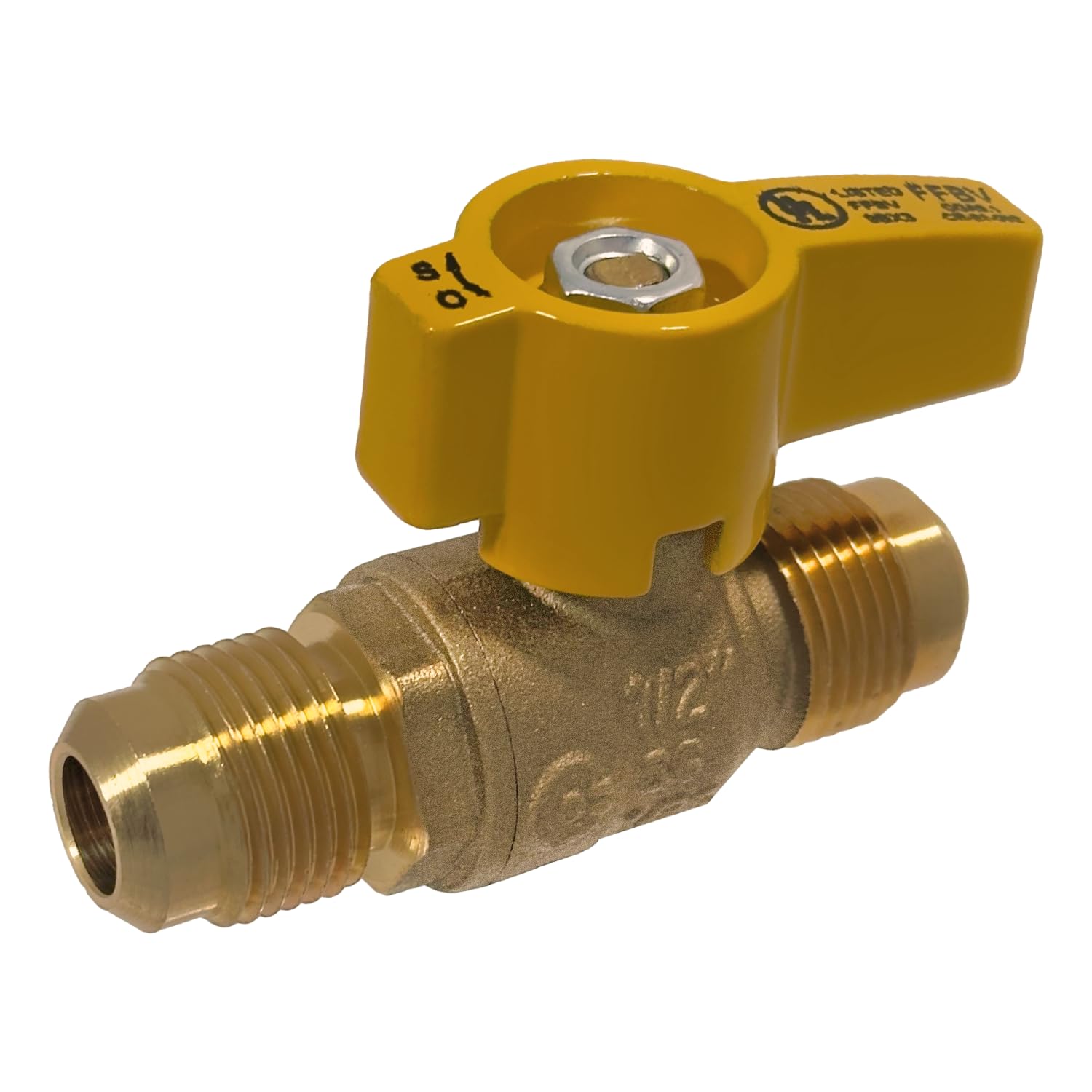 Photo 1 of 2 Pack XFITTING 1/2 Inch Flare X 1/2 Inch Flare Gas Valve