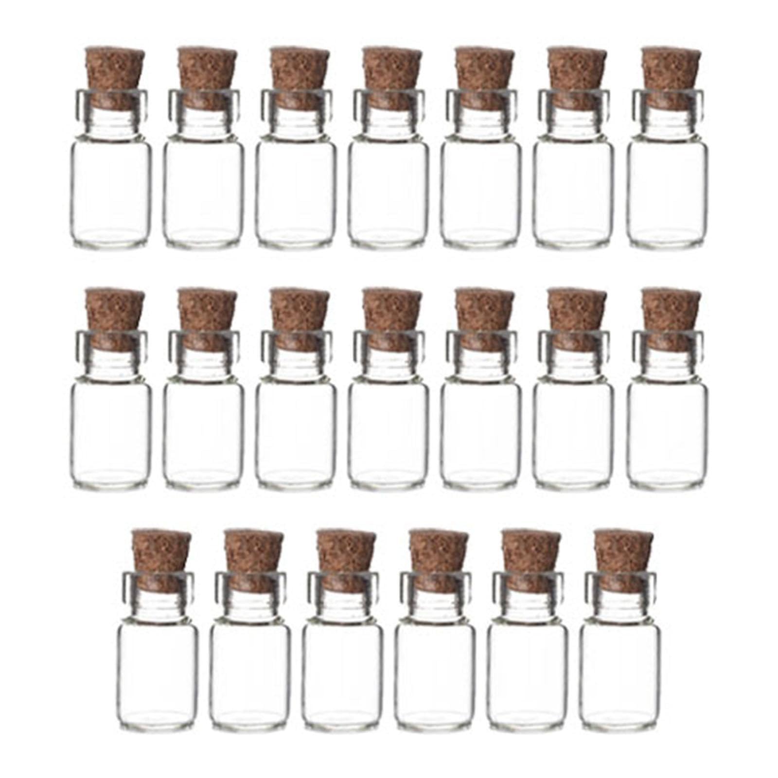 PIXZCSA Mini Glass Jars With Cork Sters Versatile For Keepsakes Wishes And Messages Weddings And Other Special Occasions. Mini Glass Bottles With Cork Sters