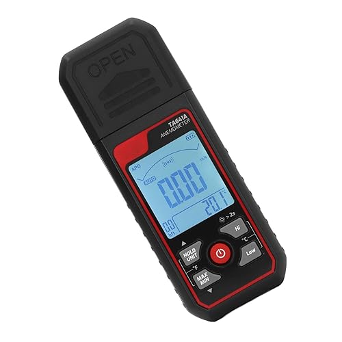 Miniatura 9 de Fydun Anemómetro digital de 8 cuchillas Medidor de velocidad de viento de mano de alta precisión 0.06-30.0 ms para meteorología windsurf cometa